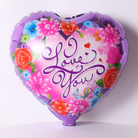 Balon Foil Bentuk Hati 18 Inci dengan Tulisan I Love You untuk Hari Valentine, Globos, Dekorasi Pesta Pernikahan, Balon Berbentuk Hati
