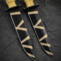 Couteau de survie MK2.1 8Cr13MoV à lame pleine, manche FRN, couteau fixe tactique pour la chasse et le camping avec étui Kydex personnalisé