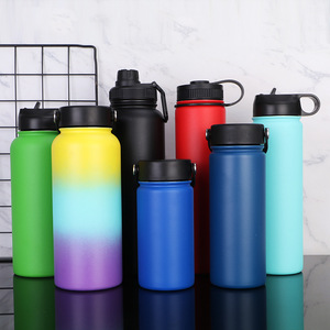 Freestyle personalizado de gran capacidad 32oz botellas de agua de doble pared 18/8 botella de hervidor deportivo de acero inoxidable con asa - Product Image 2