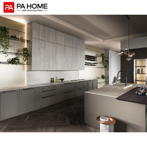 PA độ bóng cao phong cách châu âu Đồ nội thất sơn mài thông minh 3D tùy chỉnh lemari dapur - Product Image 3