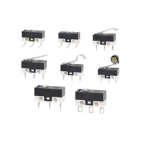 Micro-interrupteur miniature Dewo avec borne à fiche, micro-interrupteur de souris 25T85 1A 125V