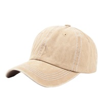 Gorra de Béisbol de Mezclilla Vintage Lavada, de 6 Paneles, con Logotipo Personalizado Bordado, Hebilla Metálica Ajustable, Color Sólido, para Deportes al Aire Libre