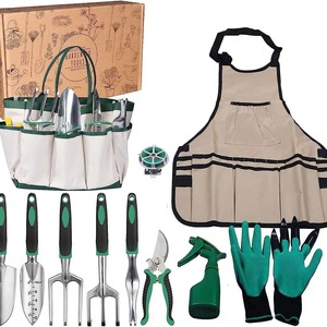 Industrial 11-Piece Aluminum Alloy Stainless Steel <b>Garden</b> <b>Tool</b> <b>Set</b> Rubber Handles Lightweight Shovel Rake-OEM Customizable Gift - Product Image 1