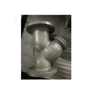 サプライヤーYタイプフランジ付き鋳造鋼ストレーナーANSIDIN BS JISWater Filter Gas Valve Mesh Strainer