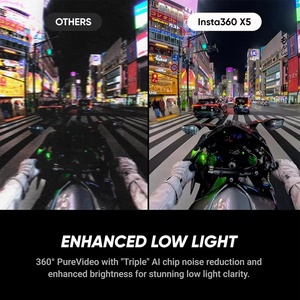 Insta360 360 Action <b>Camera</b> 2025 New Replaceable Lenses Triple Ai Superior Low Light 185 Mins Run Life 360x5 Standard Edition, 3 - Product Image 3