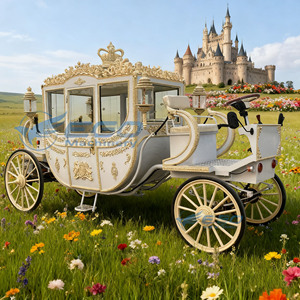 Calèche royale de luxe européenne pour la visite de sites panoramiques en extérieur – Véhicule électrique pour mariages et tourisme - Product Image 2