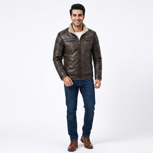 Veste en cuir pour homme, nouvelle arrivée, design personnalisé OEM, qualité supérieure, simili cuir PU. - Product Image 1