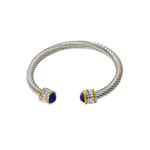 Bracelet en alliage inaltérable en forme de C, micro-incrusté de zircon arc-en-ciel, unisexe, idéal comme cadeau, produit transfrontalier très demandé - Product Image 5