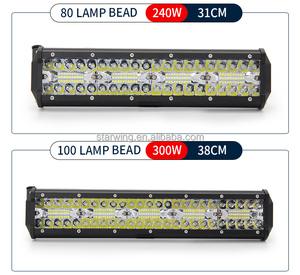 Accessoires d'éclairage automobile barre lumineuse <span class=keywords><strong>led</strong></span> 4 pouces, haute qualité, 60W 120W 180W 240W 300W 360W, vente en gros, 420 - Product Image 5