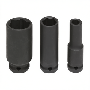 Fervi <b>Impact</b> <b>Socket</b> Wrench <b>Set</b> 3-Piece Metric <b>Deep</b> Drive Tool Kit - Product Image 2