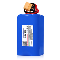 Paket Baterai Lithium Ion Kustom 6.4V 4Ah 25.6Wh Side-by-side dengan BMS untuk Sistem Keamanan Lampu Taman Tenaga Surya Kustom OEM ODM