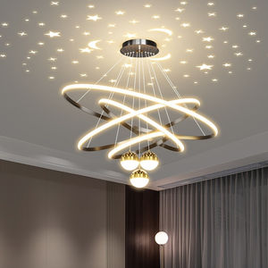 Lampadario nordico di lusso con nuova camera da letto cinese lampadario per sala da pranzo con luce rossa luce moderna semplice per soggiorno - Product Image 2
