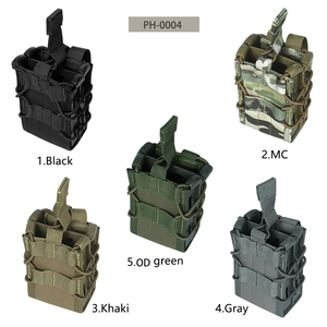 กระเป๋าใส่แม็กกาซีนไนลอนสีดำแบบยุทธวิธี ใช้ได้กับระบบ MOLLE ลาย Multicam สำหรับอุปกรณ์กลางแจ้ง - Product Image 6
