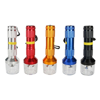 Broyeur électrique en forme de lampe torche pour herbes, épices, tabac, broyeur manuel en alliage d'aluminium, accessoires pour fumer