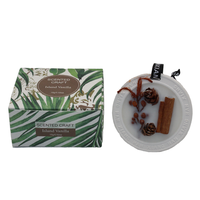 Emballage de cadeau fait main personnalisé Bougies parfumées d'aromathérapie Comprimés de cire avec fleurs séchées Fait à la main et unique