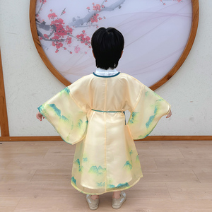 ชุด Hanfu mujer จีนดั้งเดิมสำหรับเด็กผู้ชายดีไซน์รูปทิวทัศน์จาก Sanshui - Product Image 4