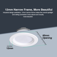 Spot LED Encastré Rond de Plafond Économe en Énergie de Haute Qualité, 6W 8W 12W 18W, Luminaire de Plafond pour Salon