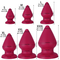 Vente en gros usine : Énorme plug anal conique en silicone, dilatateur anal, jouet BDSM gay, fournisseur en gros