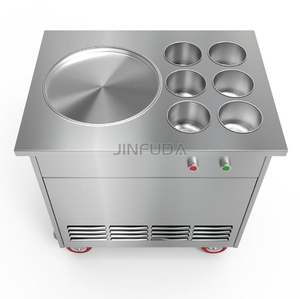 Máquina comercial de rollo de helado frito, nueva Mesin Ais Krim Goreng usada <span class=keywords><strong>para</strong></span> restaurantes <span class=keywords><strong>que</strong></span> sirven ingredientes de agua de leche de frutas - Product Image 4