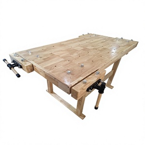 Banc de travail en bois Zhongxi 1500x800mm, multifonctionnel, pour le bricolage, avec pinces - Product Image 3