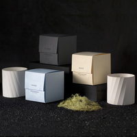 Mescente luxe logo personnalisé et emballage noël bougies parfumées coffret cadeau avec boîte