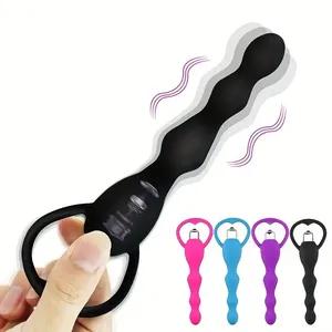 Bestco Palline Anali Vibranti, Massaggiatore Prostatico, Vibratore Anale Morbido, Giocattoli per Coppie, Prodotti per Adulti in Silicone - Product Image 1
