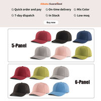 Gorras Barbas G5 Doradas con Caja, Gorras Deportivas Bordadas de 5 Paneles Estructuradas con Cierre Ajustable