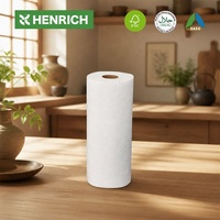 Toalla de Papel Desechable para Cocina, Absorbente, con Relieve de Diamante, 2 Capas, Segura para Contacto con Alimentos, Certificada FSC, para Importadores Globales, OEM