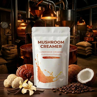 Crème de champignons crémeuse à la vanille en poudre, probiotiques et adaptogènes, idéal pour le café aux champignons, personnalisation de marque OEM