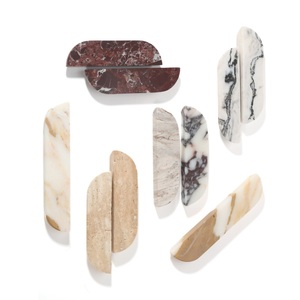 Poignée de <span class=keywords><strong>porte</strong></span> de <span class=keywords><strong>cuisine</strong></span> et de placard Maxery en pierre naturelle écologique, marbre, veinage audacieux, texture organique - Product Image 1