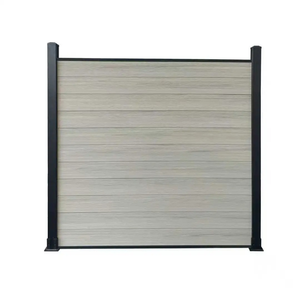 Recinzione Composita WPC per Esterni, Set <span class=keywords><strong>di</strong></span> Recinzioni in PVC e Legno 1800X1800MM, Sistema <span class=keywords><strong>di</strong></span> Recinzioni e Cancelli in Alluminio per Giardino e Decorazione Casa - Product Image 3
