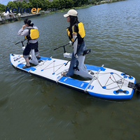 Planche de surf pour deux personnes unisexe Vélo aquatique avant et arrière pour deux personnes