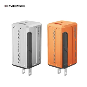 Design criativo 65w USB-C GaN Tech 2 Ports Phone Charger Carregadores De Carregamento Rápido