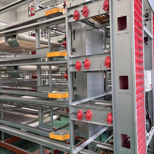 Tipo H Gallina <span class=keywords><strong>ponedora</strong></span> Alimentación automática y bebida Inmersión en caliente Galvanizado Pollo Jaula Capa Pollo Alimentador Equipo - Product Image 2