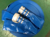 Tuyau d'arrosage plat en PVC de 6 pouces pour l'irrigation agricole, l'arrosage des fermes, la pompe à eau, tuyau flexible