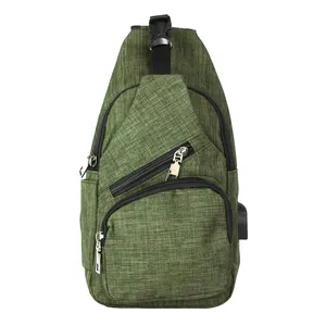 Индивидуальная Противоугонная сумка через плечо, USB-разъем для зарядки, легкий рюкзак для путешествий