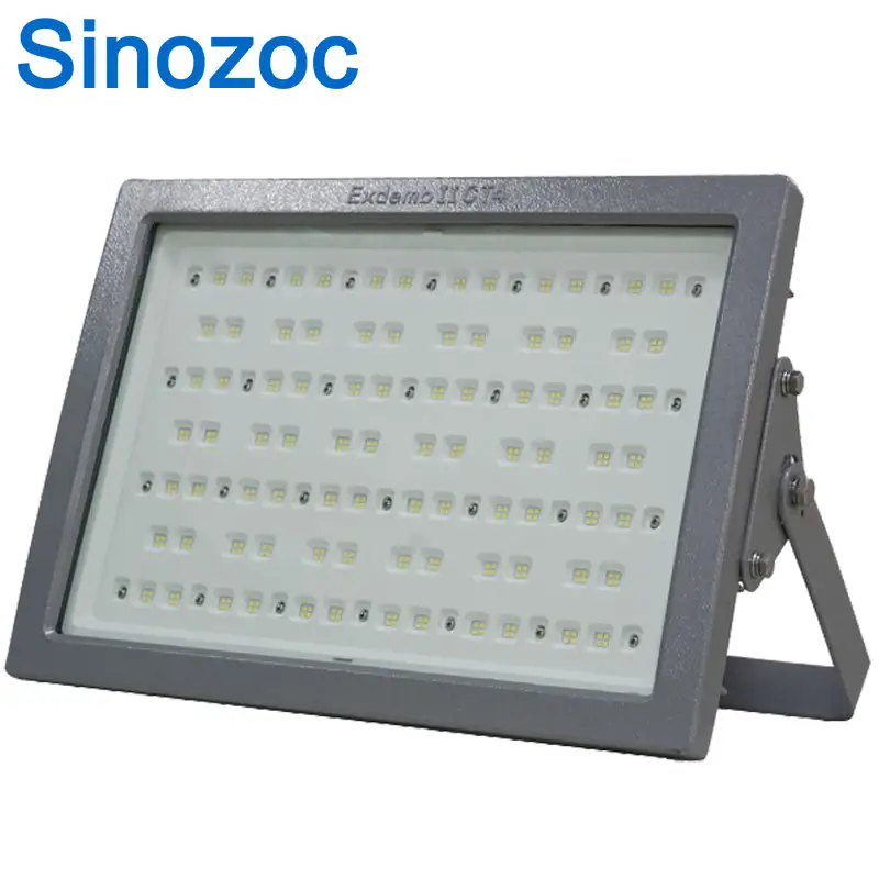 Sinozoc ATEX LED 빛 100W 500W 800W ex 증거 프로젝터 램프 공장 조명 폭발 방지 투광 조명