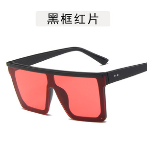 Lmamba 1870 New square <b>Large</b> <b>Frame</b> One-piece Famous Brands Luxury Retro Fashion Sunglasses with Sunshade Trend - Product Image 4