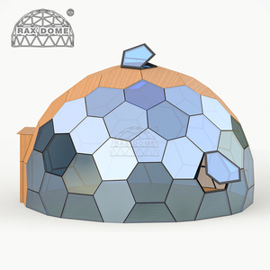 RAXDOME Domo Geodésico <span class=keywords><strong>de</strong></span> Cristal <span class=keywords><strong>de</strong></span> Panal <span class=keywords><strong>de</strong></span> Abeja <span class=keywords><strong>de</strong></span> 7M para Retiro y Campamento con Cristal Espejo - Product Image 3
