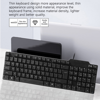 Clavier noir arabe anglais avec disposition clavier d'ordinateur 104 touches USB claviers filaires pour PC portable Vente en gros pas cher
