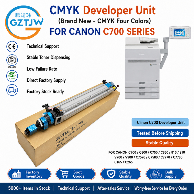 Developer Unit for Canon C700,C800,C750,C850,810,910,V700,V900,C7570,C7580,C7770,C7780,C165,C265 Color Developer Assembly