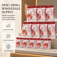 Sachets de thé aux herbes OEM Apple Astragalus Gingembre, sachet pyramidal individuel, boisson chaude à préparer