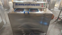 Laveuse semi-automatique de bouteilles 20L à double station en acier inoxydable avec grande cuve pour le nettoyage de l'eau pure