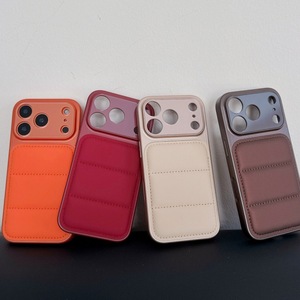 Coque de téléphone portable pour 17 Pro Max, unie, anti-traces de doigts, avec grande fenêtre, style veste, pour 16 Simple <span class=keywords><strong>14P</strong></span>, Commerce extérieur - Product Image 4
