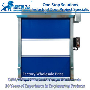 Puerta Rápida Enrollable de PVC Industrial Personalizada, Puerta Enrollable Automática de Alta Velocidad, Puerta Higiénica para Cuartos Limpios, Laboratorios Médicos y Entornos Sanitarios - Product Image 1