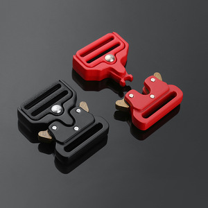 Metal Side Release Buckles For Bags Adjustable <b>Webbing</b> Durable Black Red - Product Image 1