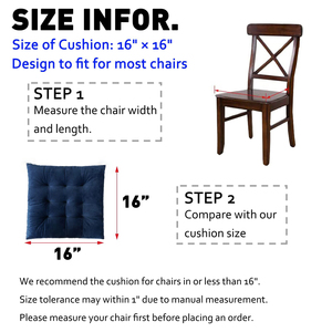 Coussins de siège carrés antidérapants en peluche épais, couleur unie, pour chaise de bureau, <span class=keywords><strong>coussin</strong></span> de siège doux et moelleux en tatami - Product Image 4
