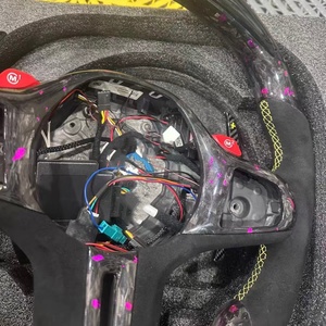 พวงมาลัยแอลอีดีสำหรับ <span class=keywords><strong>BMW</strong></span> G20 G30 G20 G80 G21 G22 G31 G32 G11 M3 M4 M5 340i ปลอมแปลงพวงมาลัยคาร์บอนไฟเบอร์ - Product Image 3