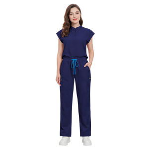 Conjuntos de Uniformes Médicos Personalizados 42393; Uniformes Veterinarios, Blusas Florales para Mujer, Ropa de Enfermería de Manga Larga - Product Image 1