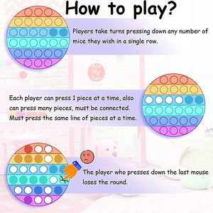 Pop <span class=keywords><strong>Fidget</strong></span> cảm giác đồ chơi, Tự kỷ đặc biệt nhu cầu giảm căng thẳng Silicone giảm áp lực, bóp đồ chơi cho trẻ em trẻ em Người lớn - Product Image 6